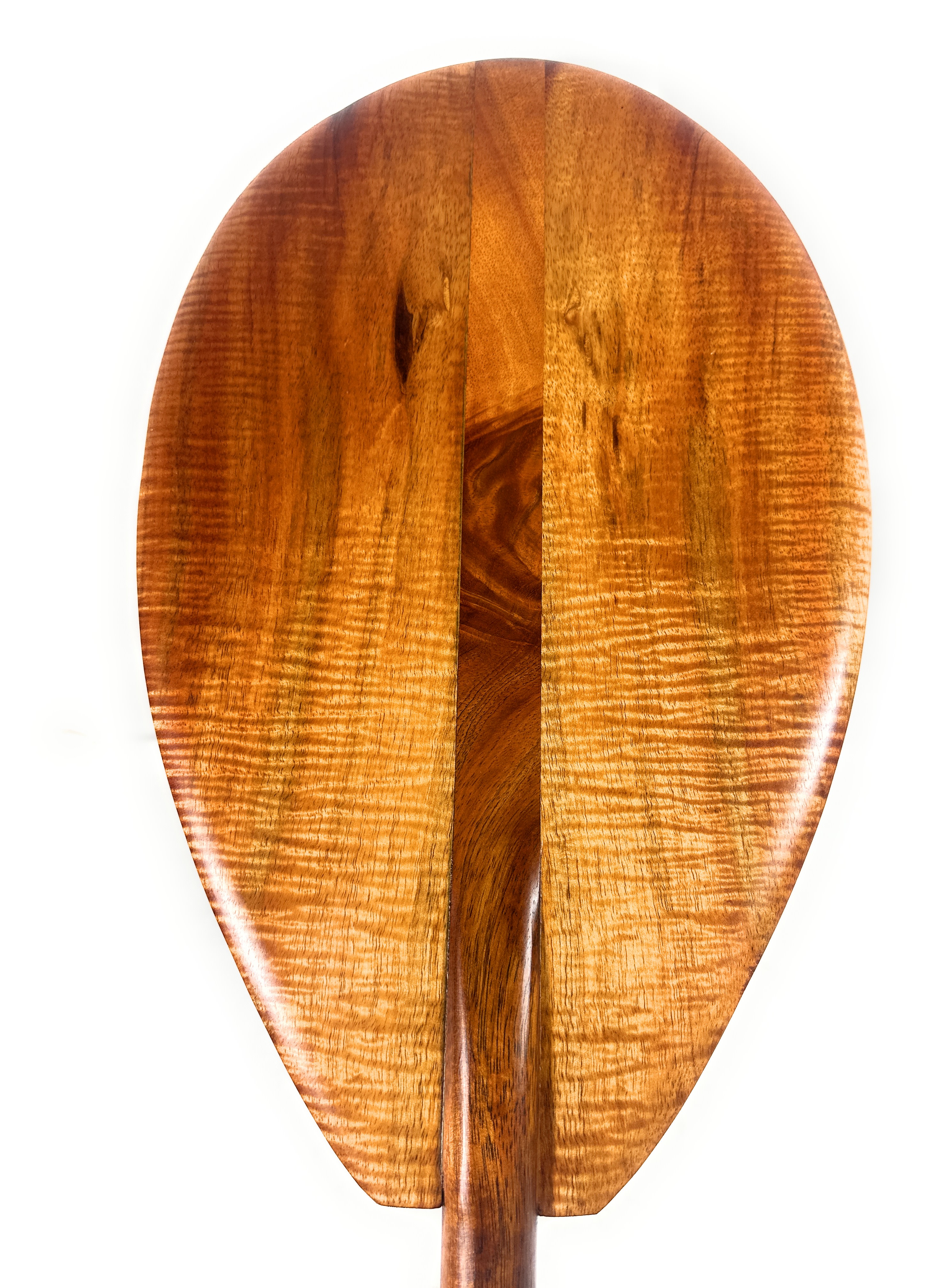 Curly Koa AAA Grade Outrigger Paddle 50 inch T-Handle | #koa7444 Curly Koa AAA Grade Outrigger Paddle 50 inch T-Handle | #koa7444